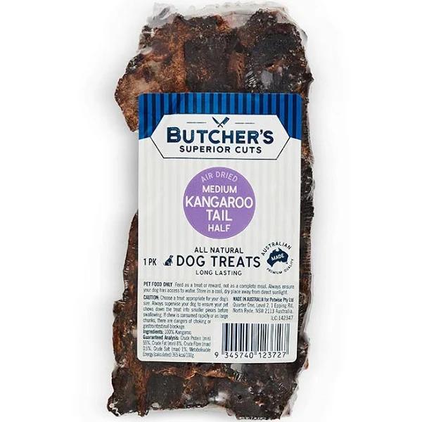 Butcher's Superior Cuts Kangaroo Half Tail Dog Treat M