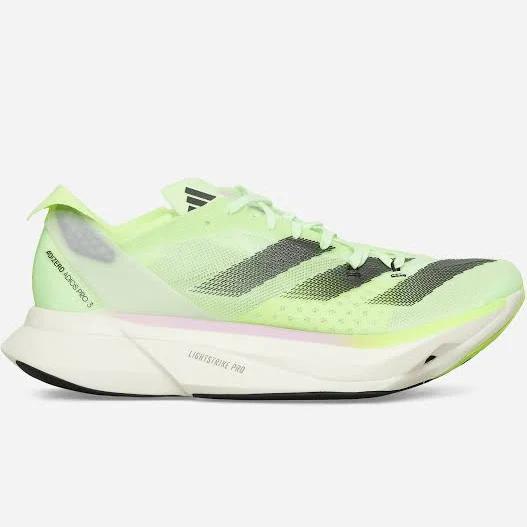 Adidas Adizero Adios Pro 3 - Green Spark/Aurora Metallic/Lucid Lemon US 8