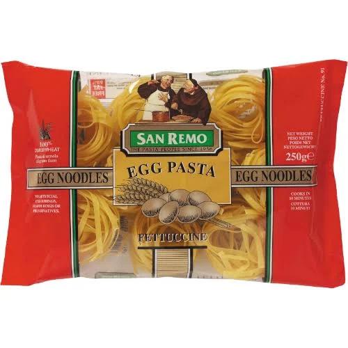 San Remo Fettuccine Egg Noodle Pasta 250g