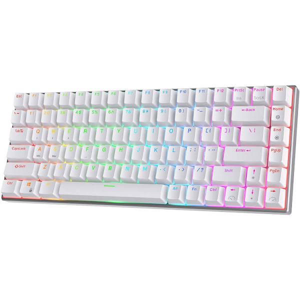 RK Royal Kludge RK84 Pro 75 RGB Triple Mode BT5 0 2 4G Wired Hot Swappable Mechanical Keyboard With Aluminum Frame Clicky Blue Switch - Keyboards -