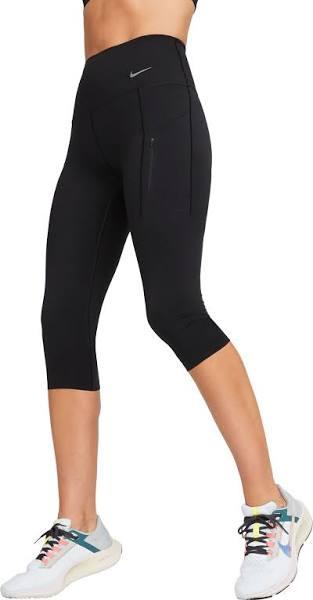 Nike Go Womens Firm Support High-Waisted Capri Tights Black S