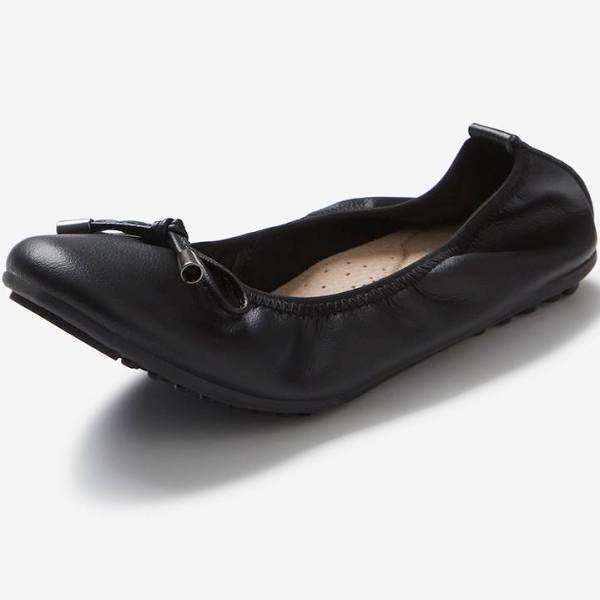 Rivers Leathersoft Scruff Ballet Flat - Size 38 - Mens - Black