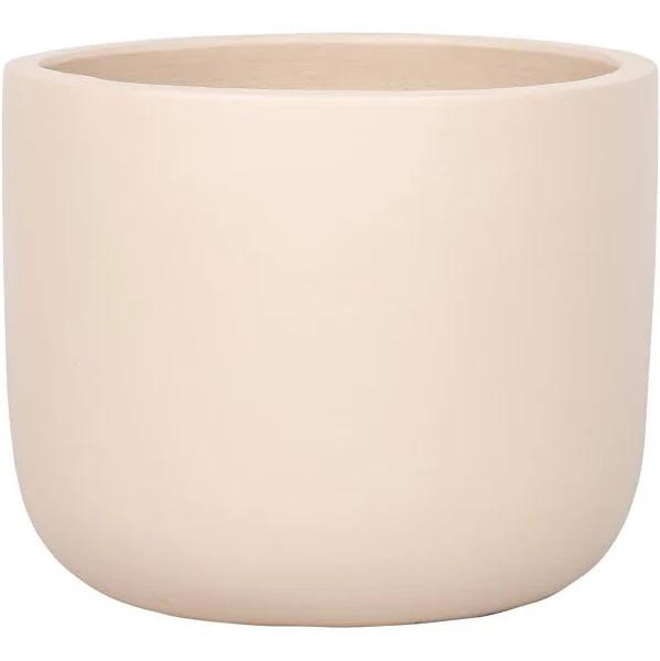 Lotus 260 x 310mm Cream Extra Large Round Plain Ceramic Pot