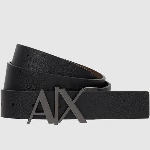 Armani Exchange Reversible Belt Black