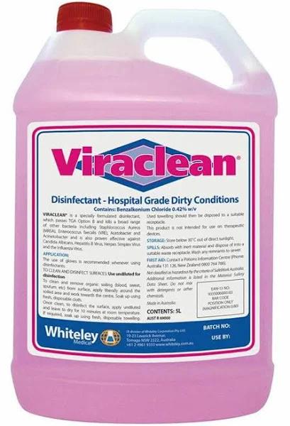 Viraclean Hospital Grade Disinfectant 5 Litre