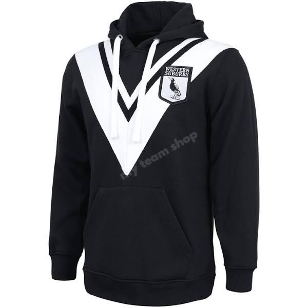 NRL Retro Hoodie - Western Suburbs Magpies - Rugby League - Jumper - Hoody 3XL