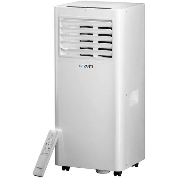 Devanti Portable Air Conditioner 7000BTU Cooling Mobile Fan Cooler Dehumidifier