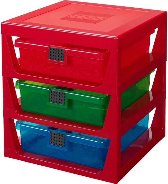 LEGO 3-Drawer Storage Rack - Red - AfterPay & zipPay Available