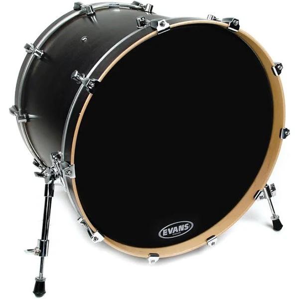 Evans 16" EQ3 Black Bass No Port