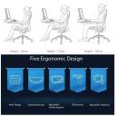 Sihoo M57 Ergonomic Office Chair, Computer Chair Desk Chair High Back Chair Breathable,3D Armrest and Lumbar Support - Amazingooh Wholesale Grey