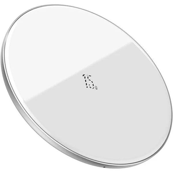 Baseus Wireless Charger 15W Qi Fast Charging Pad Station - White