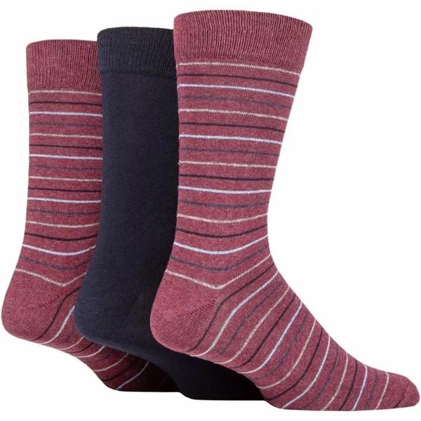 TORE 3pk 100% Recycled Cotton Fashion Fine Stripes Socks - Men's