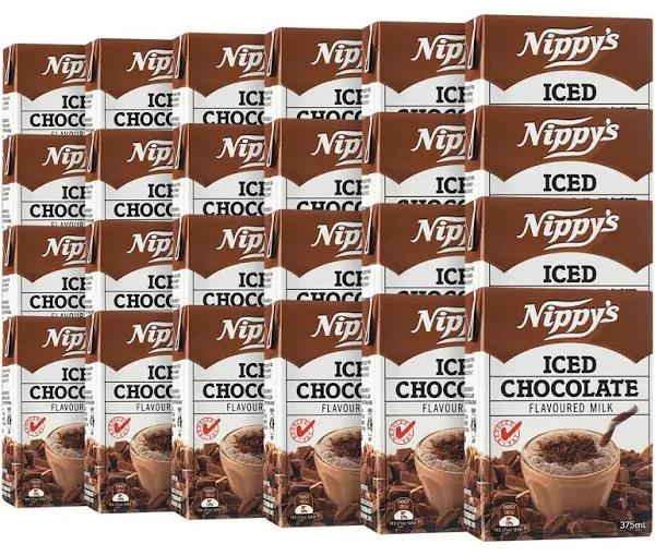 24 x Nippy's Flavoured Milk Iced Chocolate 375ml - AfterPay & zipPay Available