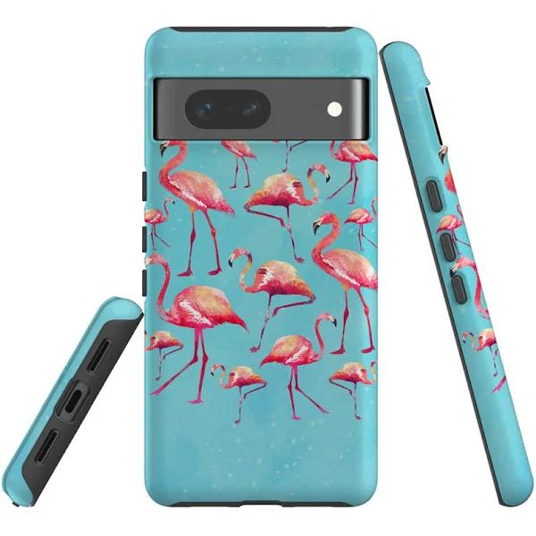 For Google Pixel 7 Case Tough Protective Cover Flamingoes