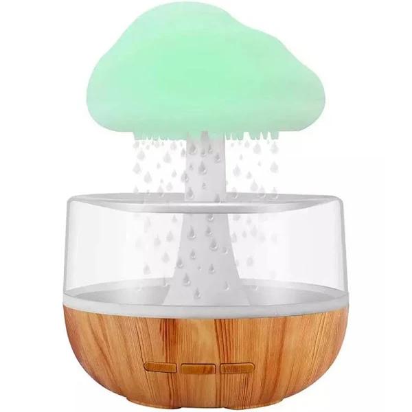 Vibe Geeks Desktop Cloud and Raindrop Humidifier 7 Colour-changing Ambient Light - USB Rechargeable