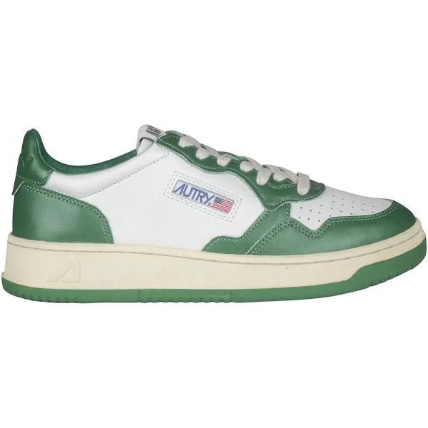 Autry Medalist White/Green Trainer