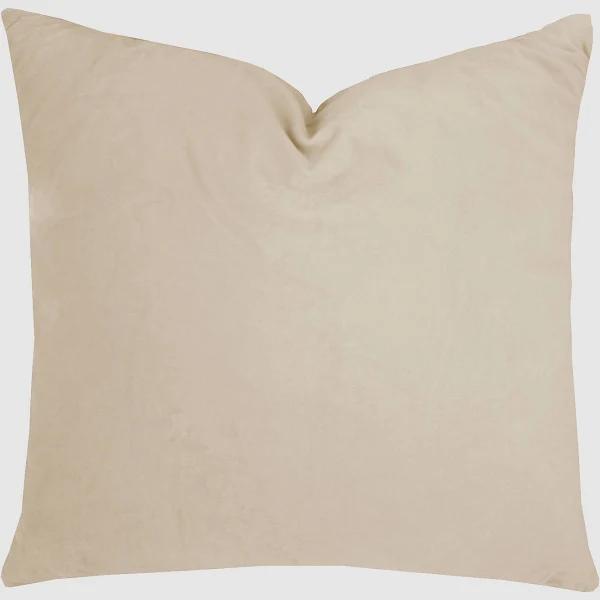 Bambury Velvet Square Cushion (Stone)