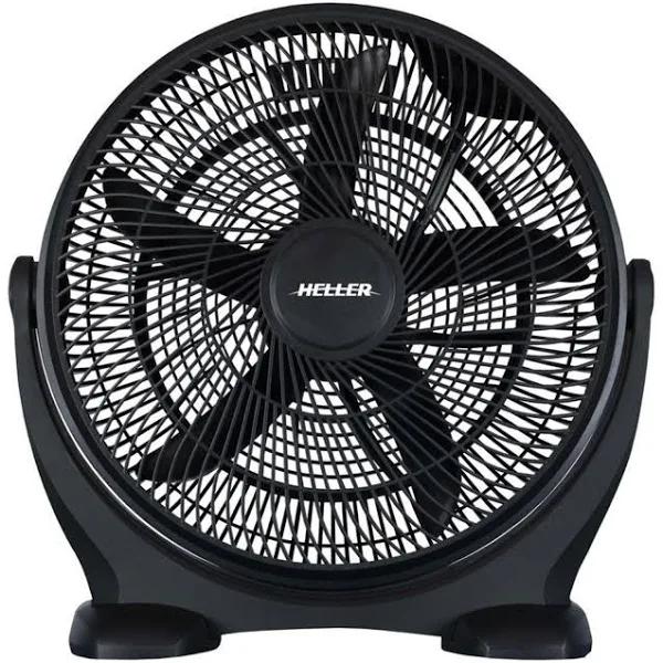 Heller 50cm Black High Velocity Floor Fan