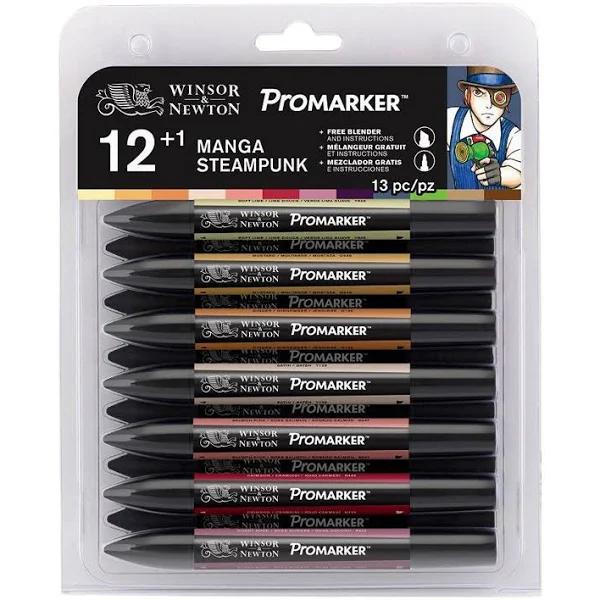 Winsor & Newton Promarker Manga Steampunk Set (12+1)