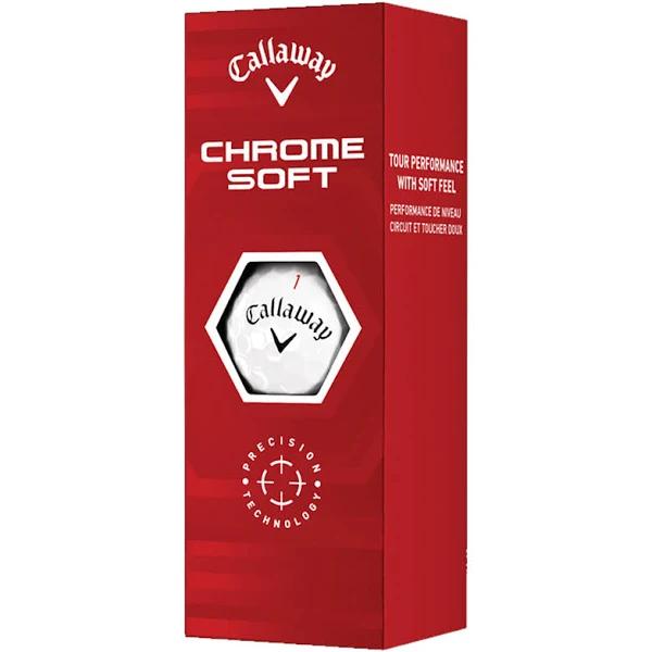 Callaway Chrome Soft Golf Balls (3B Sleeve) - White