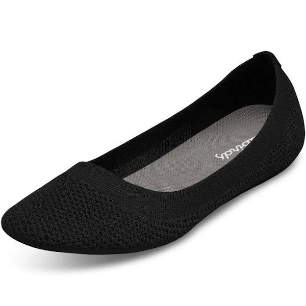 ALLBIRDS Women's Tree Breezers, Ballet Flats, Black, Size 11