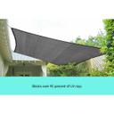 Wallaroo Rectangular Shade Sail 4m x 5m - Grey