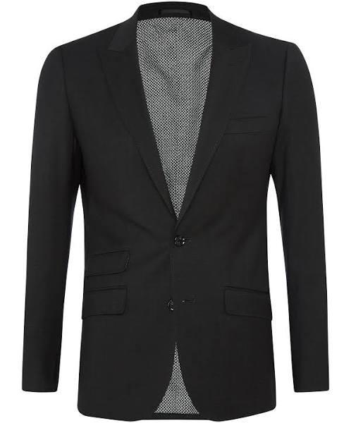 Oxford Shop - Hopkins Peak Lapel Suit Jacket Jackets Split Charcoal / 88