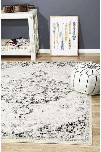 Museum Transitional Charcoal Rug 400 x 300cm