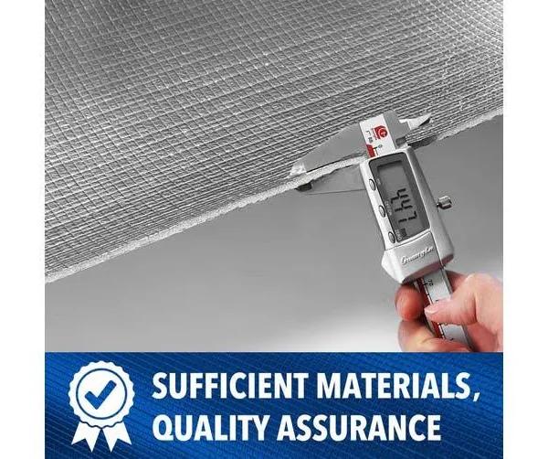 Foil Heat Barrier Shield Reflective Radiant Cell Insulation Rolls Roofing Aluminium XPE 90x1112cm 10sq M Ceiling Attic Loft Wall Window