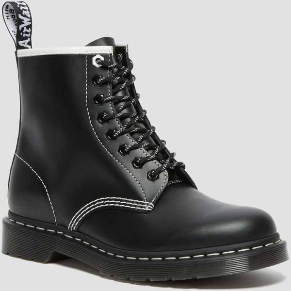 Dr Martens 1460 Disrupt Smooth Leather Lace Up Unisex Boots Black 11 UK Mens or 13 AUS Womens