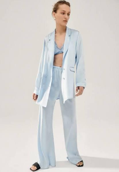 Silk Laundry Relaxed Blazer Sky | Showroom-X L / Sky