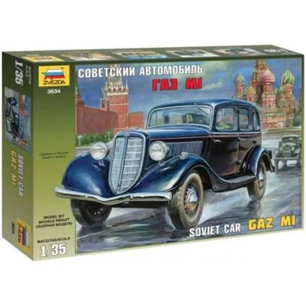 Zvezda - 3634 1/35 GAZ M1 Soviet Car Plastic Model Kit