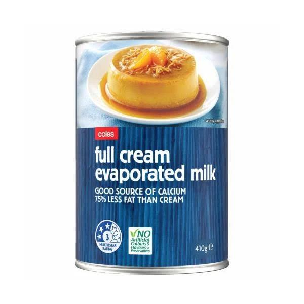 Coles Full Cream Evaporated Milk (385 ml)