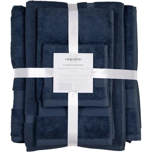 Algodon St Regis Collection 7 Piece Navy Towel Pack