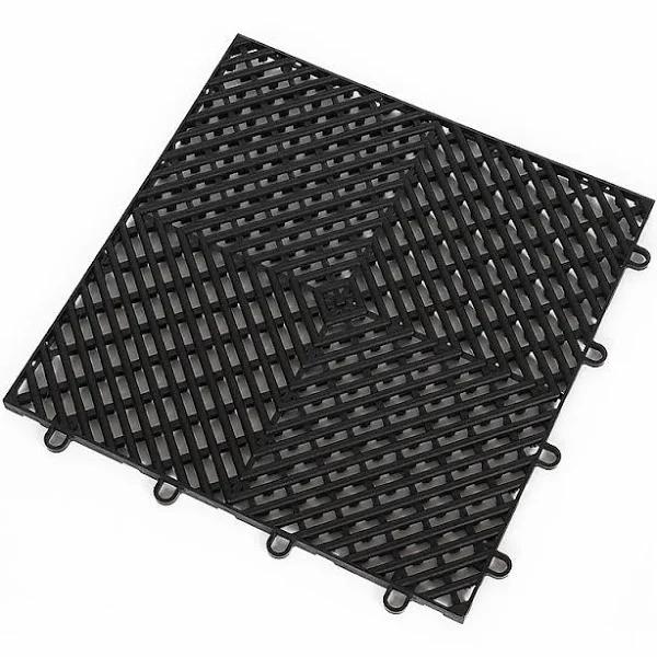 Vented Garage Floor Tiles | Snow Water Drainage | 30x30cm