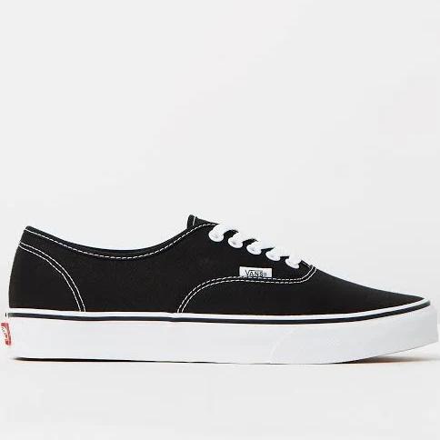 Vans - Black Low-Tops - Authentic - Unisex - Size M4/W5.5 at The Iconic