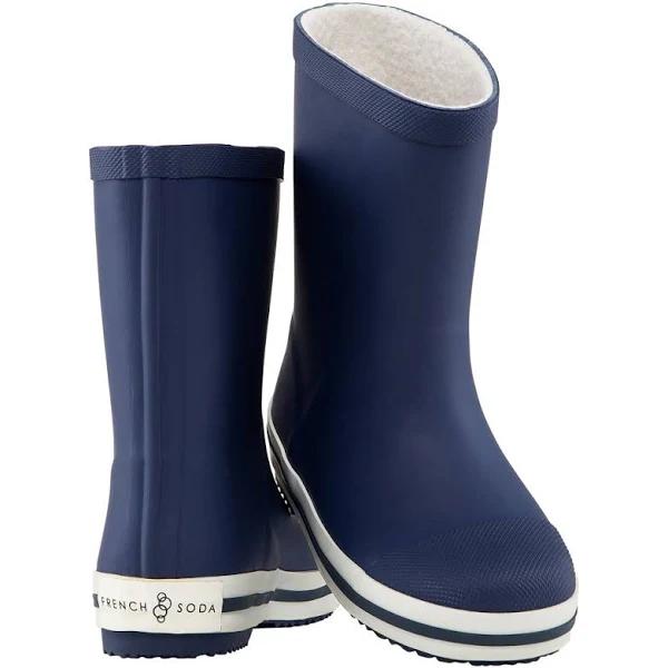 French Soda Unisex Wellies Navy