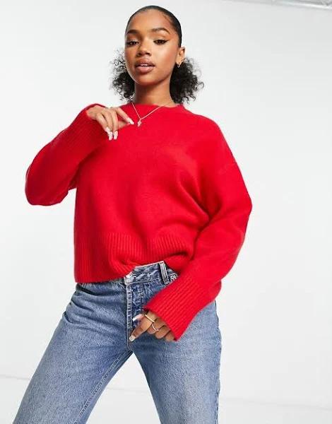 & Other Stories Crew Neck Jumper in Red