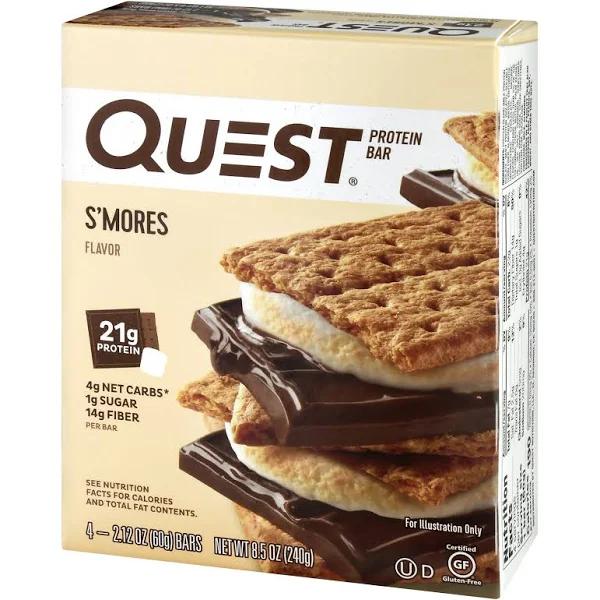 Quest Protein Bar, S'mores, 4 Little Bars