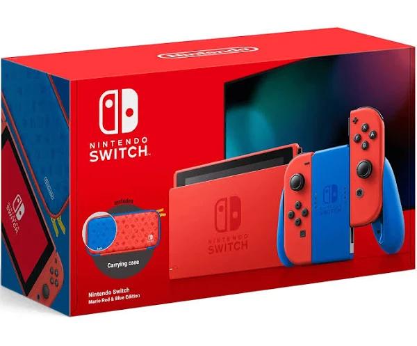 Nintendo Switch Console - Mario Red & Blue Edition