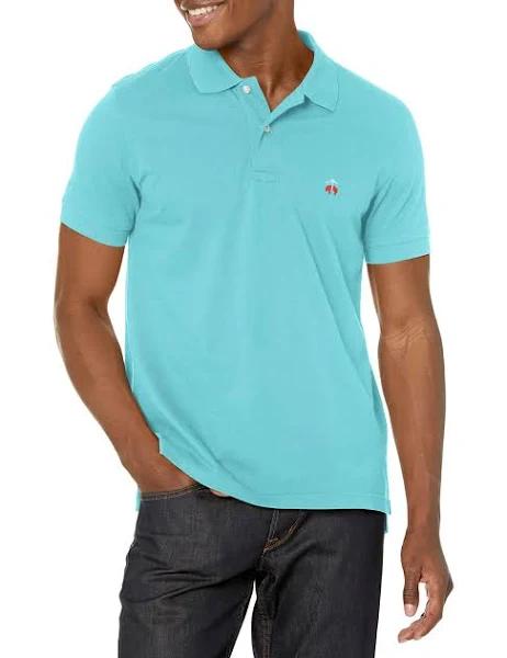 Brooks Brothers Golden Fleece Slim Fit Stretch Supima Polo Shirt Blue -W0L