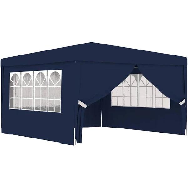 Professional Party Tent with Side Walls 4x4 M 90 g/m² - Blue