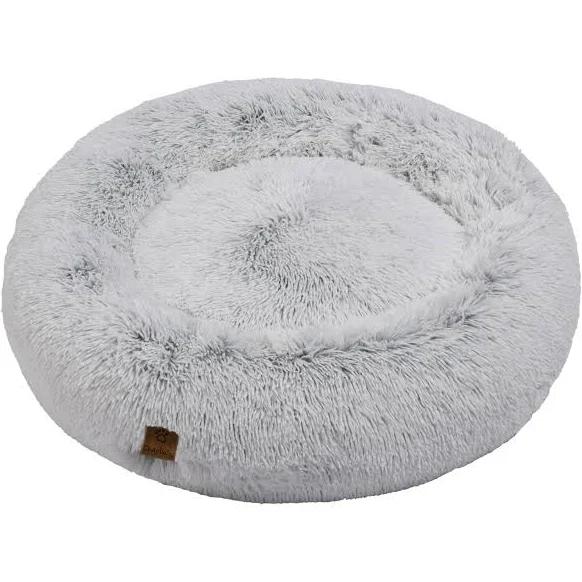 Charlie's Faux Fur Fluffy Arctic White Calming Dog Bed Large