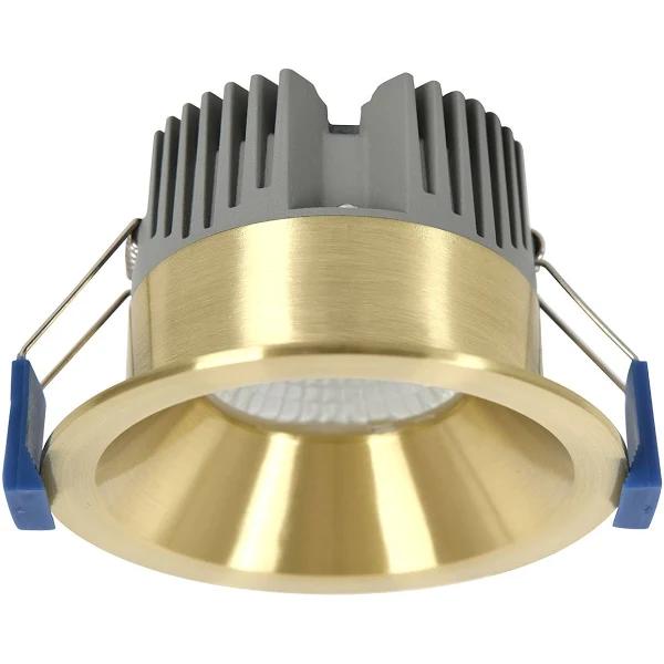 City III Fixed LED CCT Dimmable Downlight in Brass