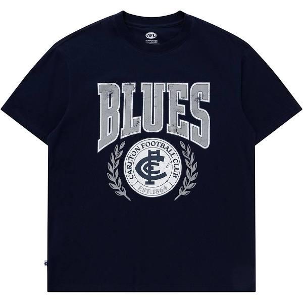 AFL Arch Graphic Tee Shirt - Carlton Blues - Mens T-Shirt