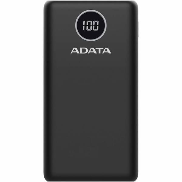 ADATA AP20000QCD Digital Power Bank 20,000mAh, 2*USB, Black - AP20000QCD-DGT-CBK