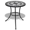 vidaXL - 3 Piece Bistro Set Steel - Greyish White