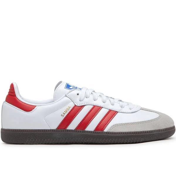 Adidas Samba OG (White / Red / Grey)