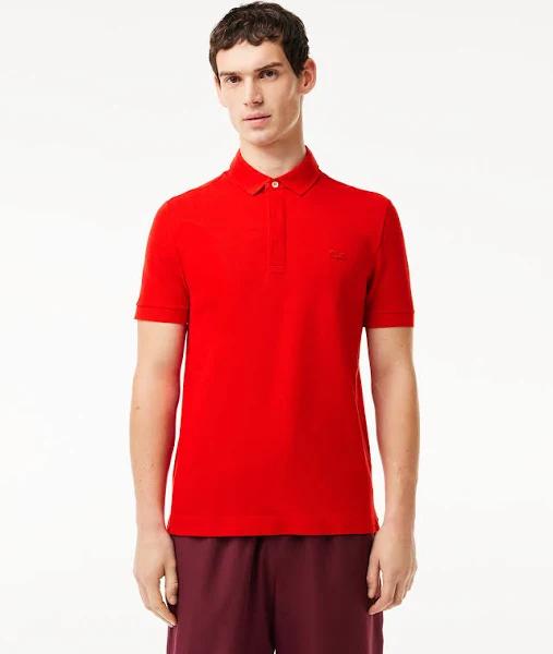 Lacoste Smart Paris Polo Shirt Stretch Cotton Red Size S