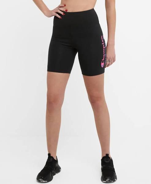 Champion Womens Script Bike Short - Black